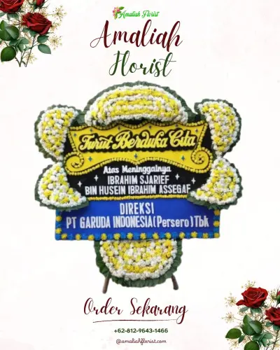 Papan Bunga Duka di Rumah Duka Santo Yusuf