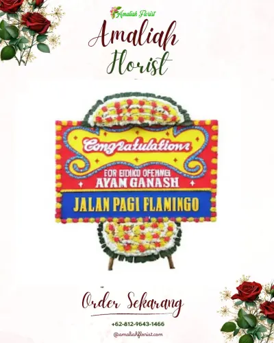 Bunga Papan Congratulation di Rumah Duka Santo Yusuf